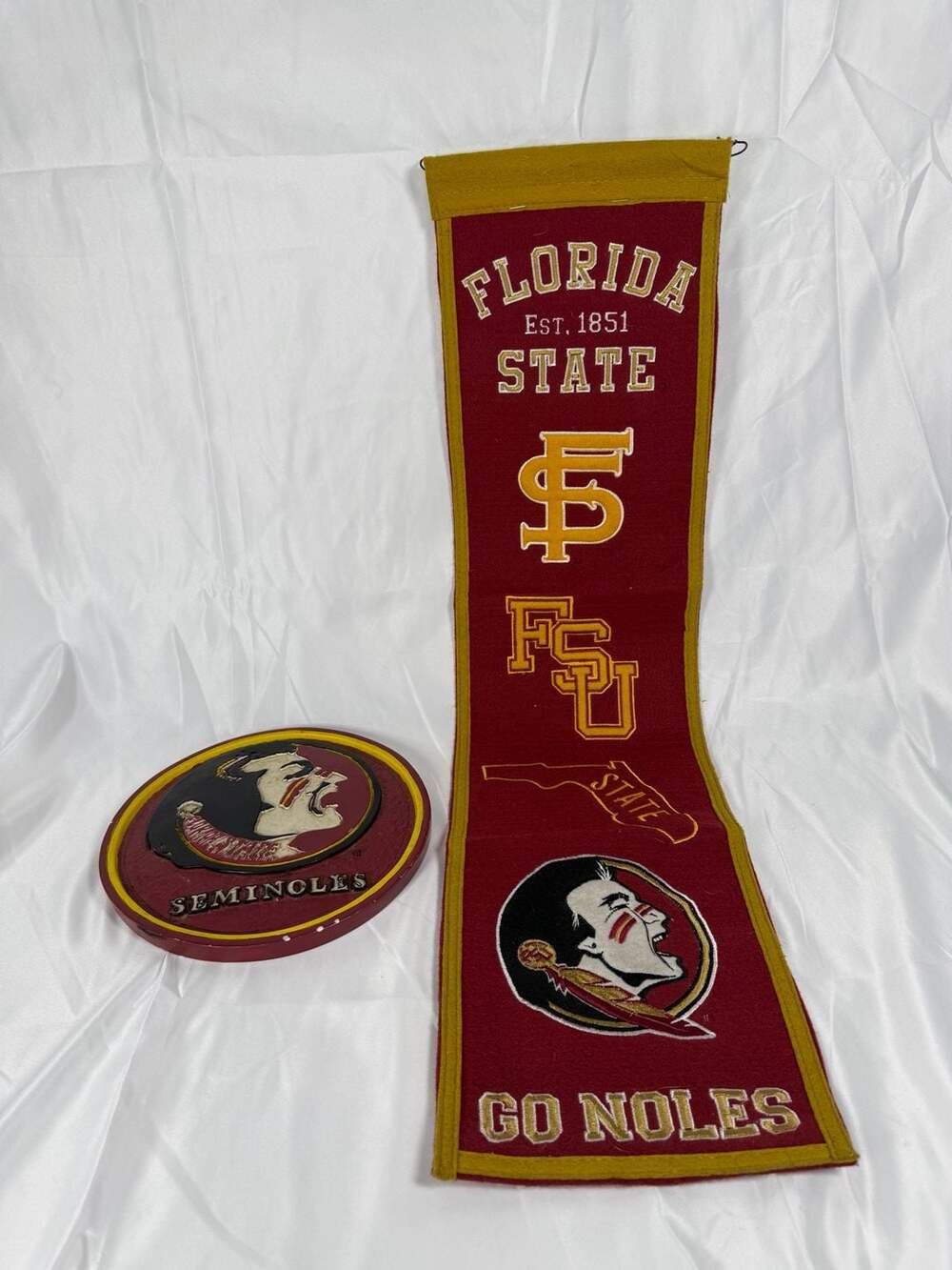 Florida State Seminoles Winning Streak Heritage Banner & Wall Plaque Bundle
